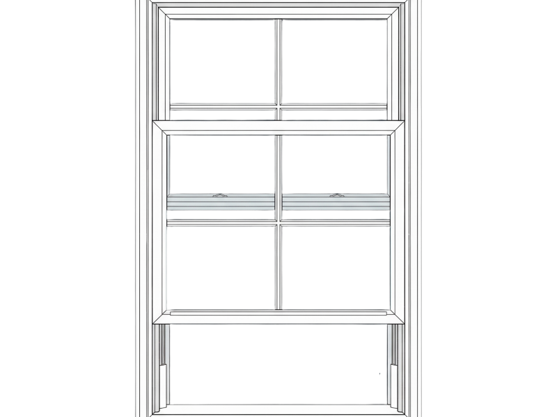 Single hung window Antioch CA - vinyl replacement window