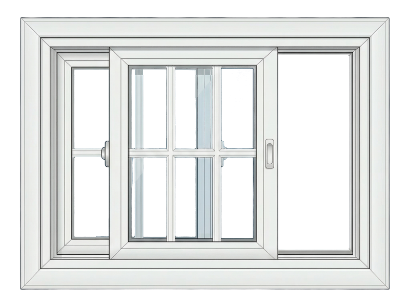 Single slider window Antioch CA — vinyl horizontal sliding window
